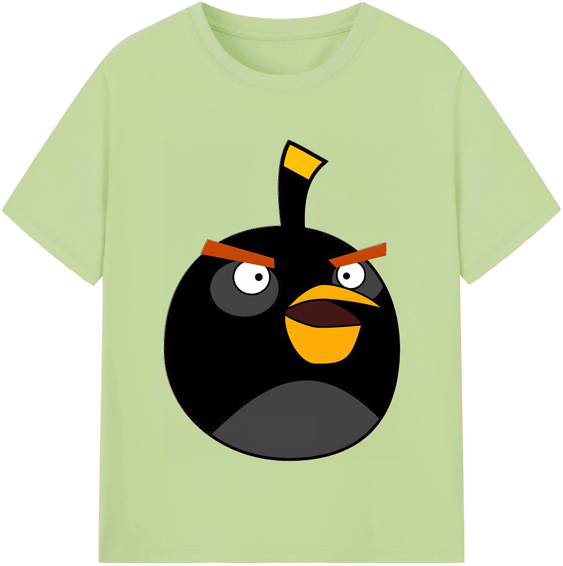 （画像用） Angry Birds アングリーバード 綿100％半袖Tシャツ（フロントプリント）